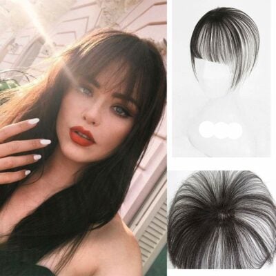 DSYS Short Hair Topper With Fringe Air Bangs