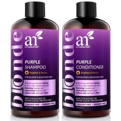 ArtNaturals Purple Shampoo and Conditioner Set