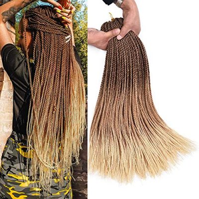 AliRobam Ombre Kanekalon Synthetic Box Braids Hair Extensions