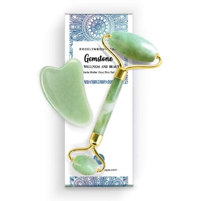 Jade Roller and Gua Sha Set for Beautiful Skin