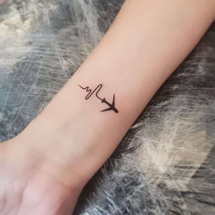 small wrist travel tattoos