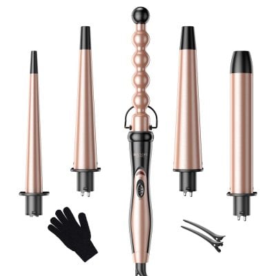 BESTOPE 5 in 1 Curling Wand Set