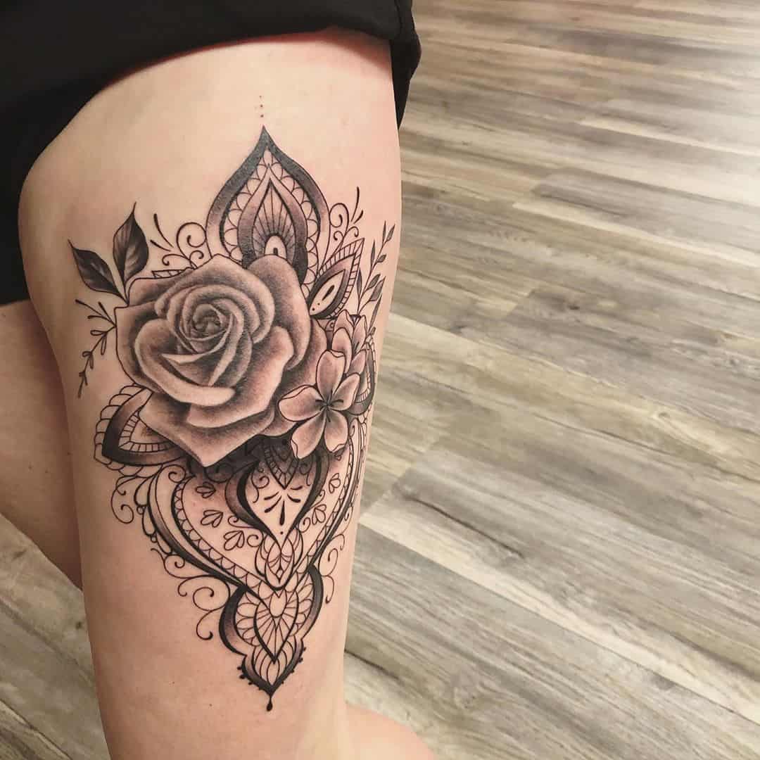 Lotus And Mandala Tattoo