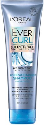 L'Oreal Paris EverCurl Hydracharge Sulfate Free Shampoo, with Coconut Oil