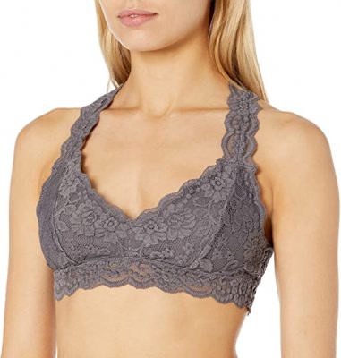 Mae Women's Racerback Lace Plunge Bralette