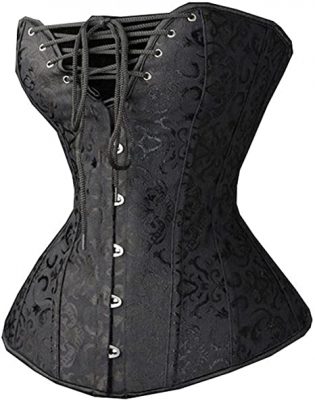 SHAPERX Women’s Lace Up Boned Corset