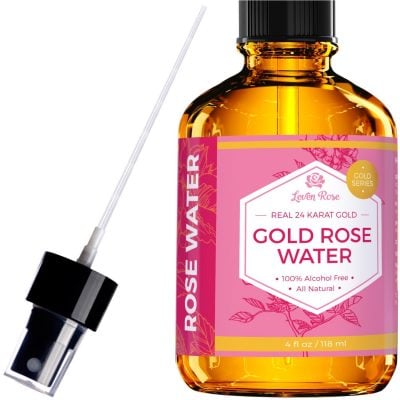 24 Karat Gold Rose Water Facial Toner by Leven Rose