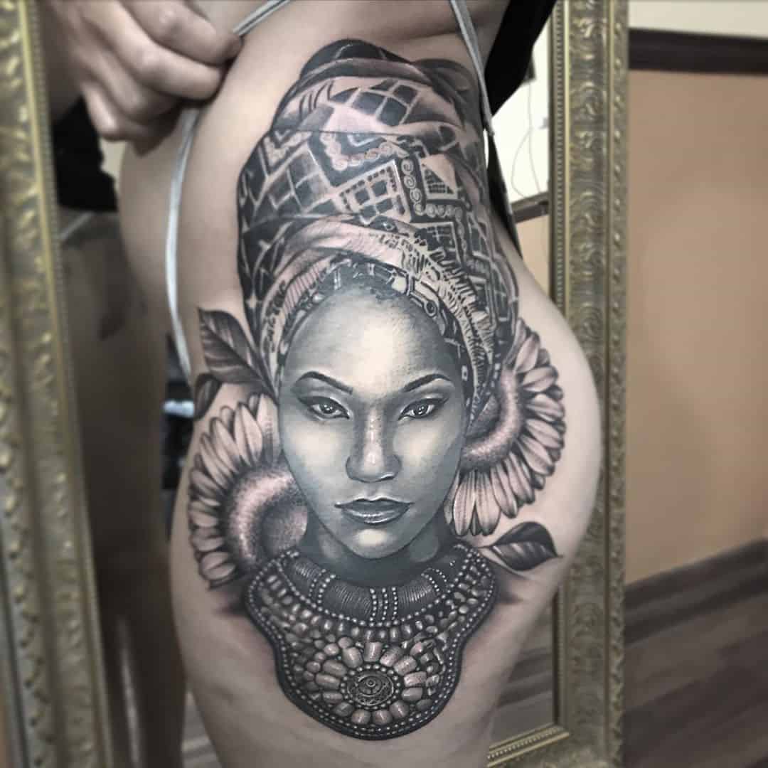 African queen tattoo ideas