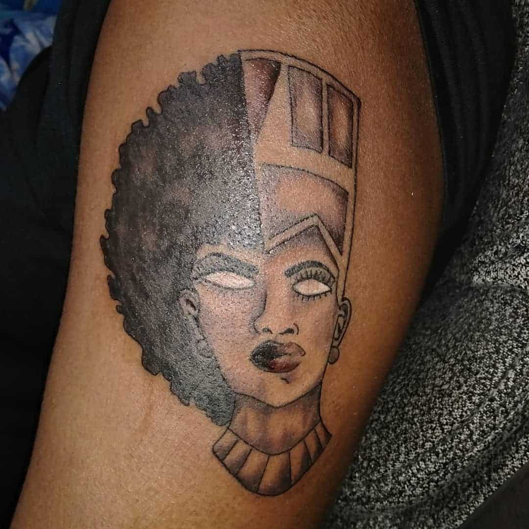 50 African Queen Tattoo Ideas For Majestic Inspiration