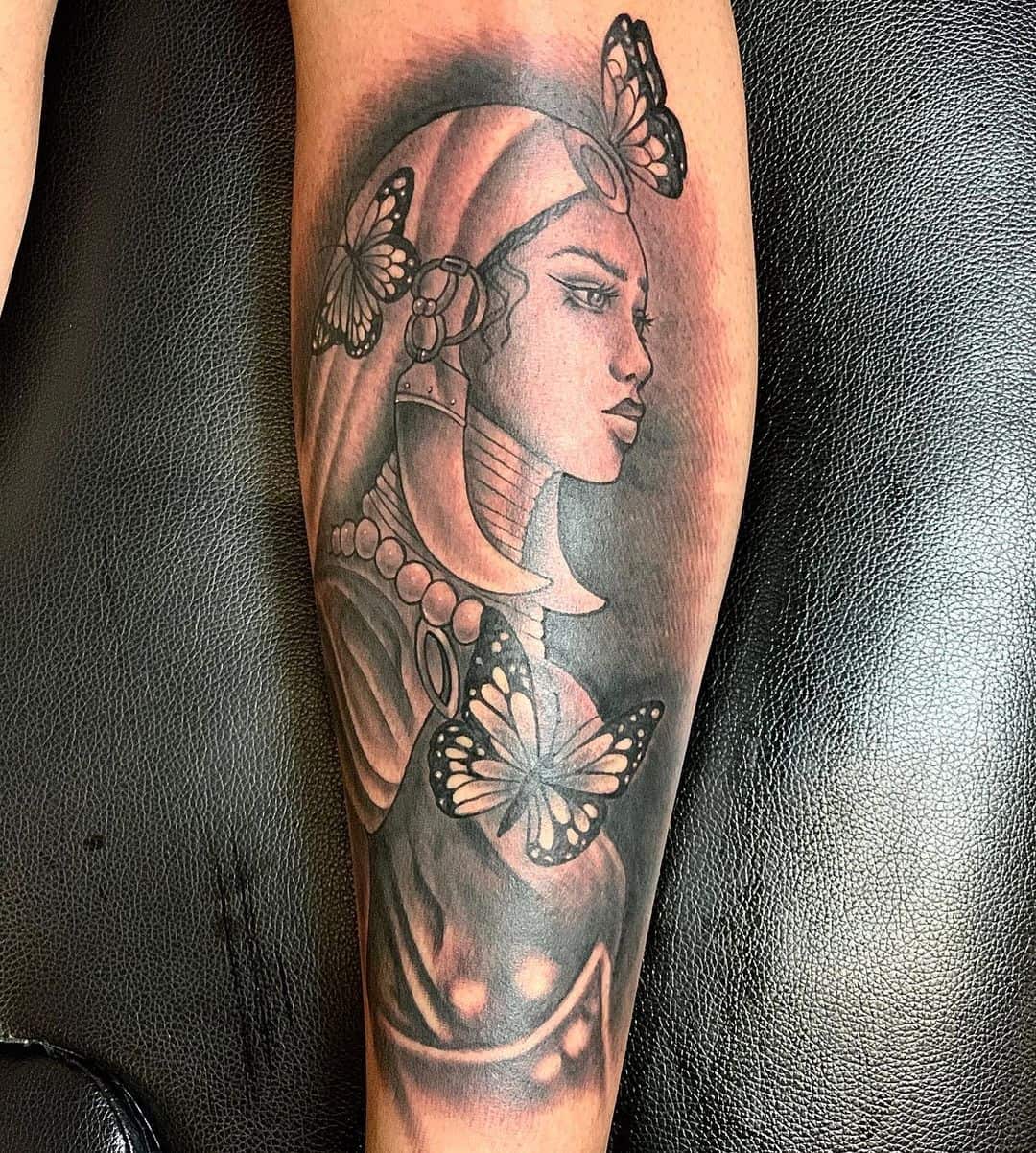 Tattoo uploaded by Uzi  Beautiful Queen of Africa     I do  professional quality art work in a comfortable friendly and sterile  environment I am currently tattooing in a