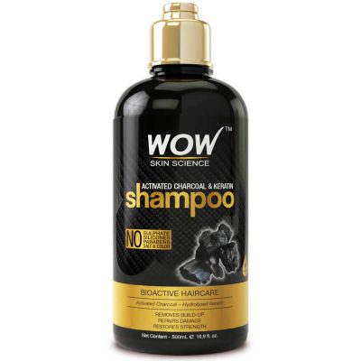 WOW Activated Charcoal and Keratin Shampoo