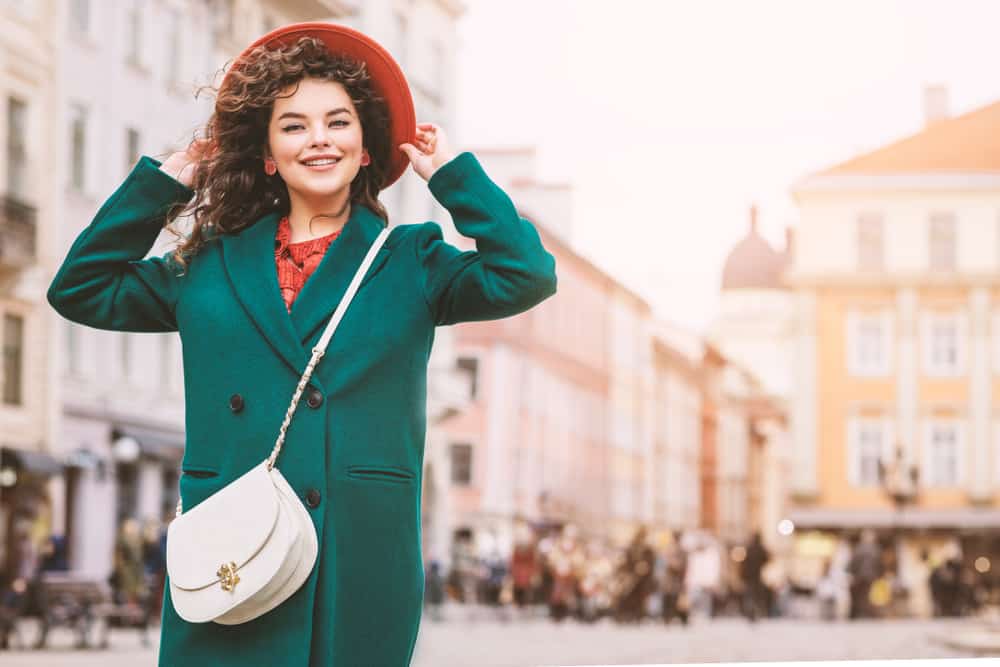 woman with crossbody bag