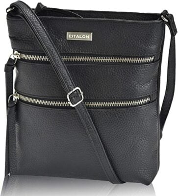 Estalon Leather Crossbody Purse