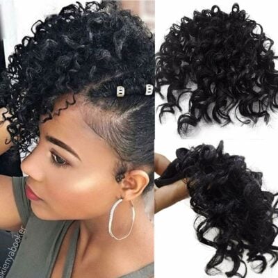 Afro Kinky Curly Bangs
