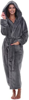 Alexander Del Rossa Plush Fleece Robe