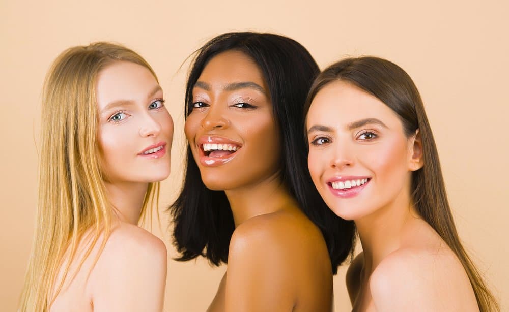 women with different skin tones