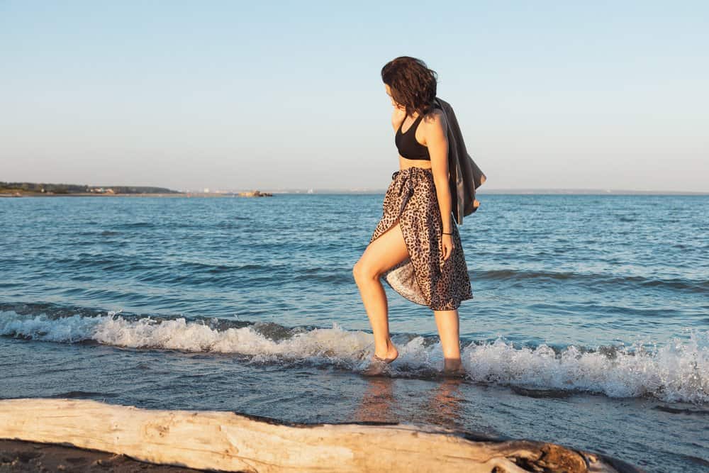 woman at the beach