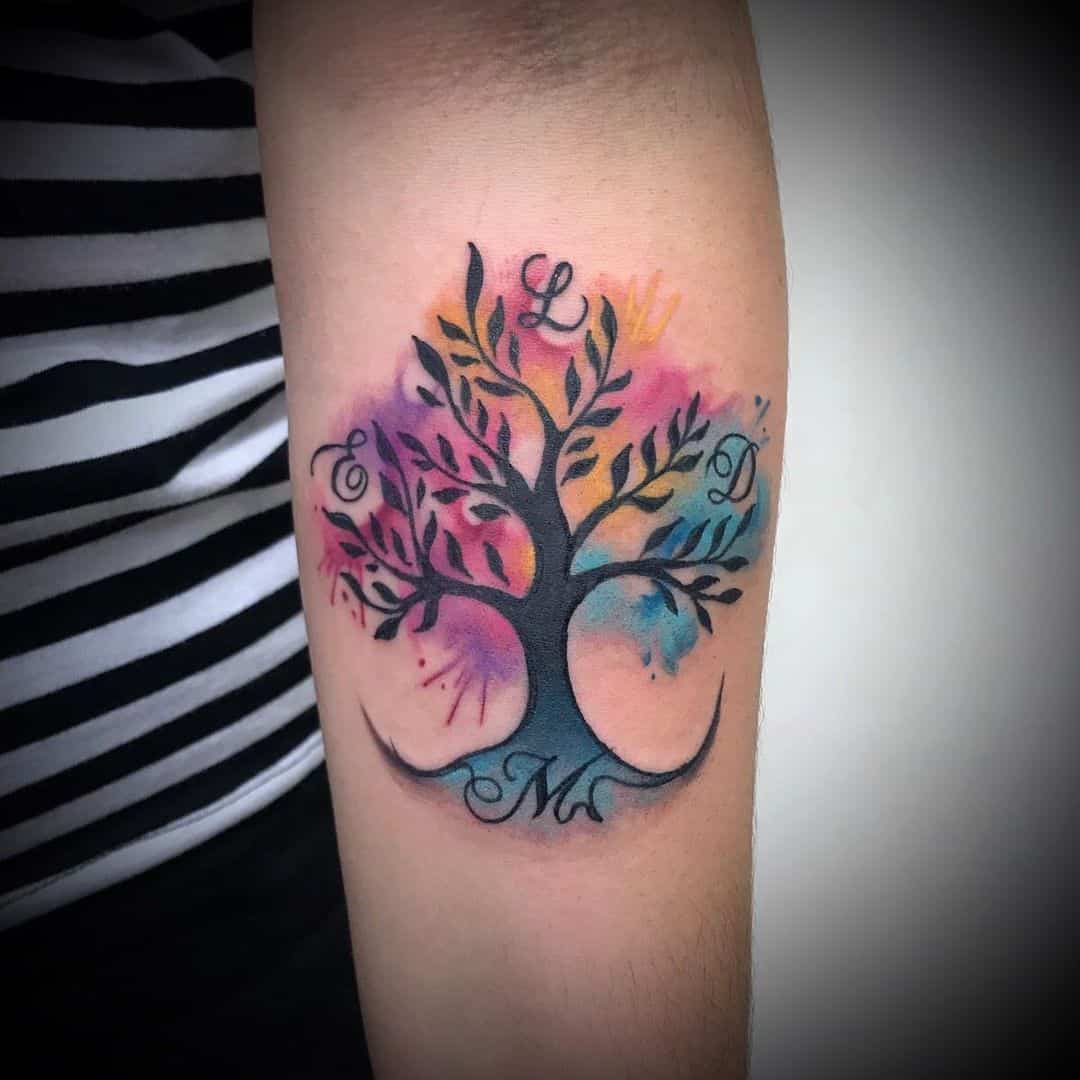 50 Family Tree Tattoo Design Ideas To Show Off Your Roots