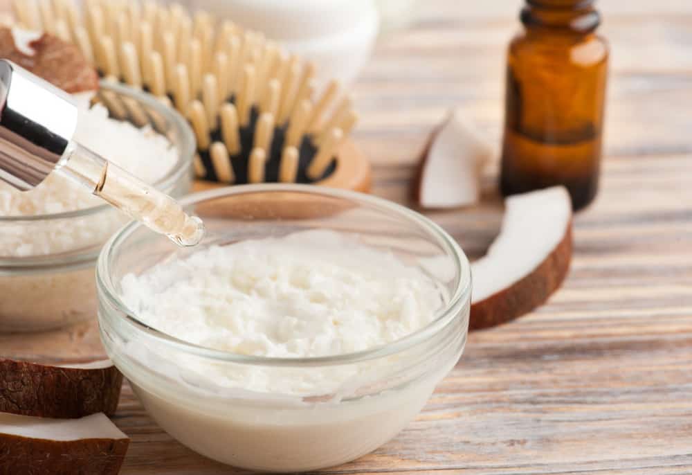 hair treatment in bowl