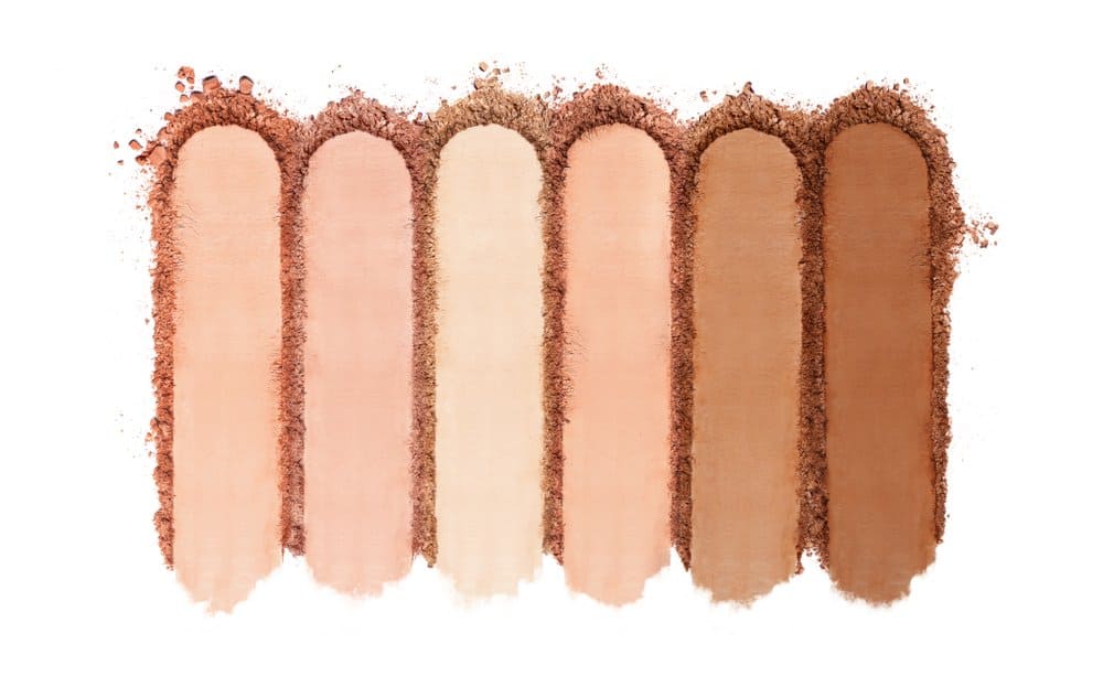 face powders in different colors