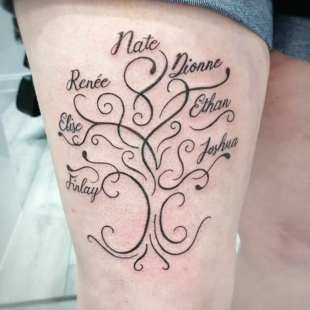 Family Tree Tattoo Ideas For Women