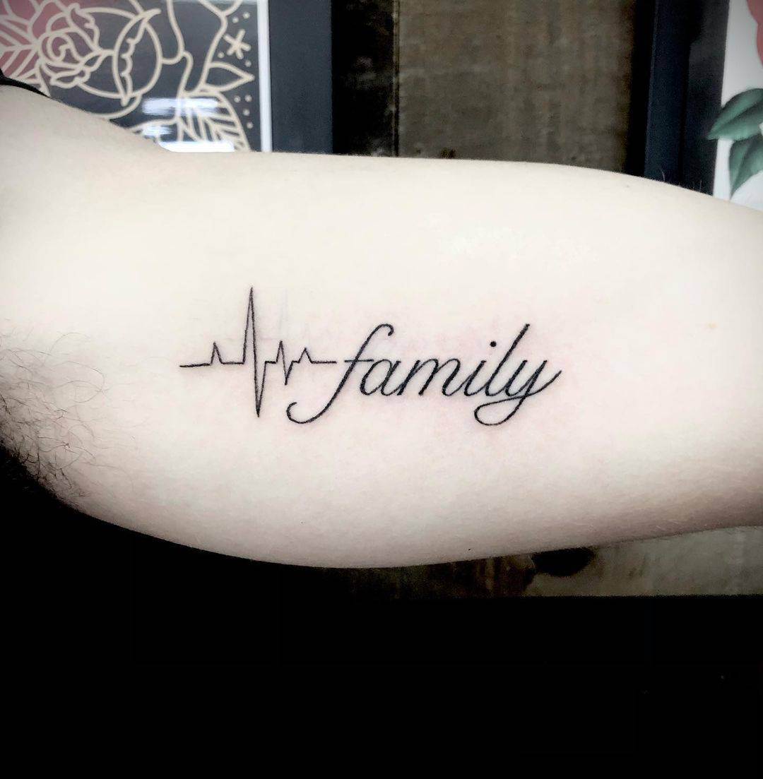 41 Outstanding Heartbeat Mom Dad Tattoo For Men And Women  Psycho Tats