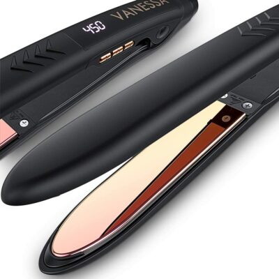 Vanessa Dual Voltage Titanium Flat Iron