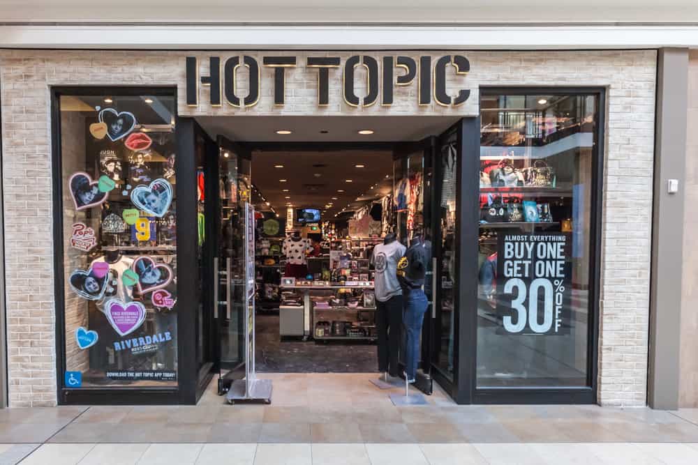 An American mall feels incomplete without a Hot Topic. 