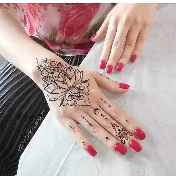 50+ Henna Tattoo Concepts - Lovely Inspirations | Lotus Henna Tattoo