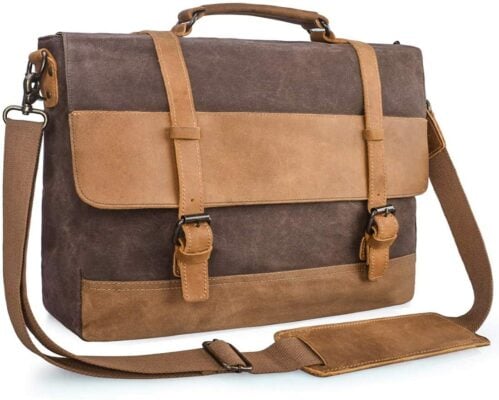 Newhey Canvas and Leather Satchel