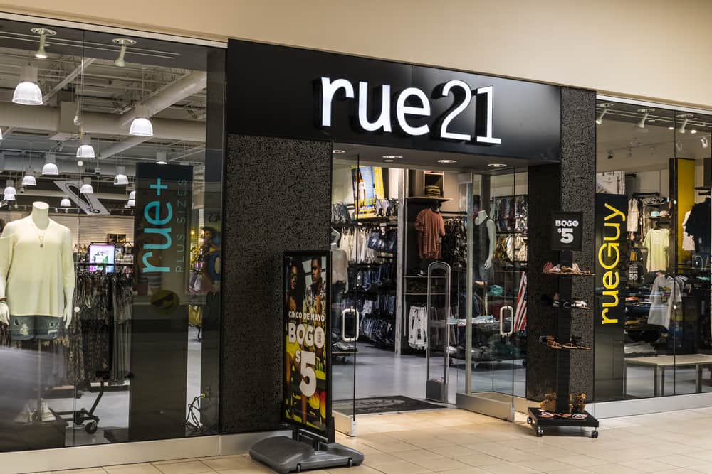 Rue21 store in mall