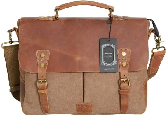 Wowbox Canvas Leather Everyday Bag