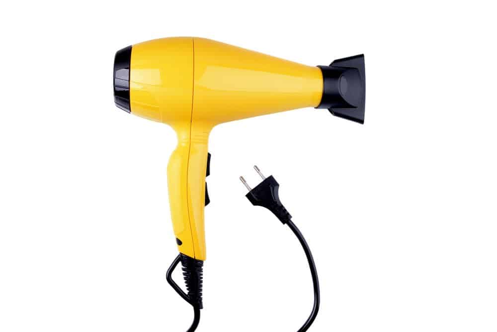 a yellow hairdryer