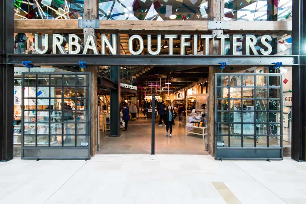 exterior of an Urban Outfitters store