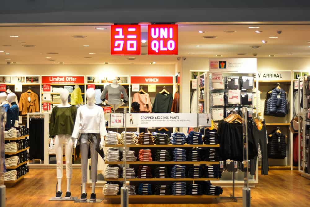 inside a Uniqlo store