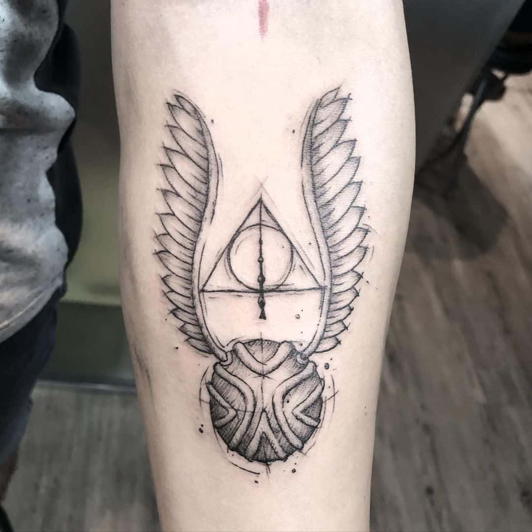 50 Stupefyingly Magical Harry Potter Tattoo Ideas Beauty Mag   Instasave CIzBqAxHh1Y 1 