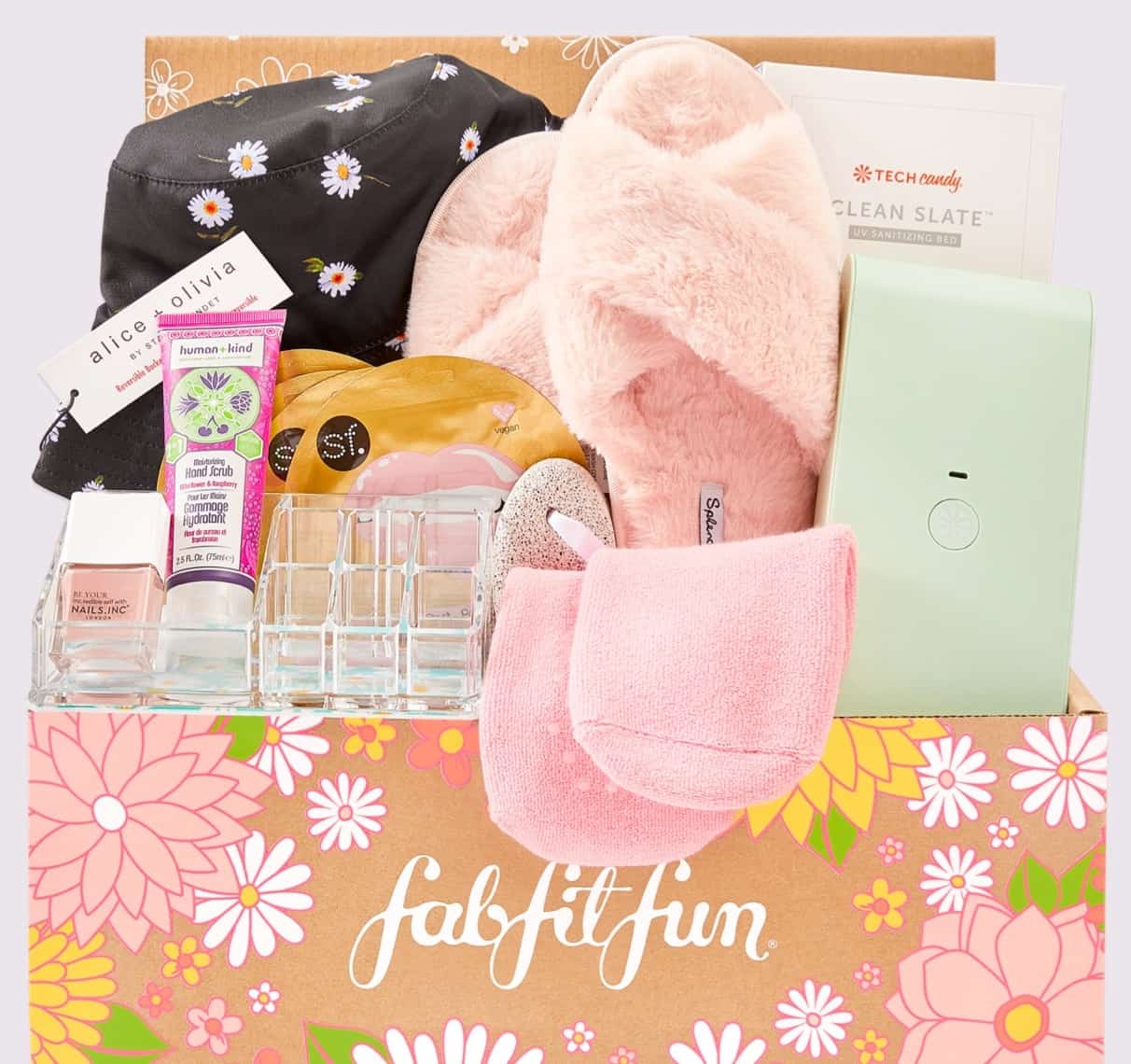 open fabfitfun box with products