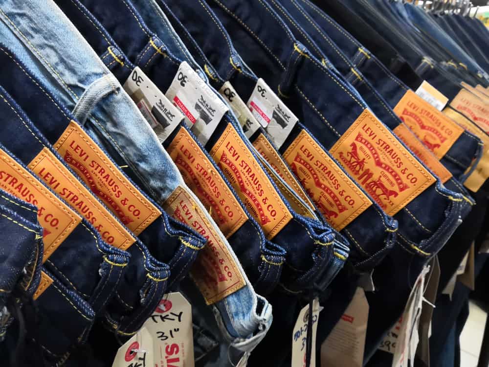 rack of Levis