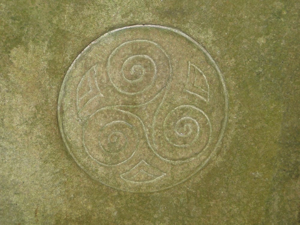 stone celtic spiral