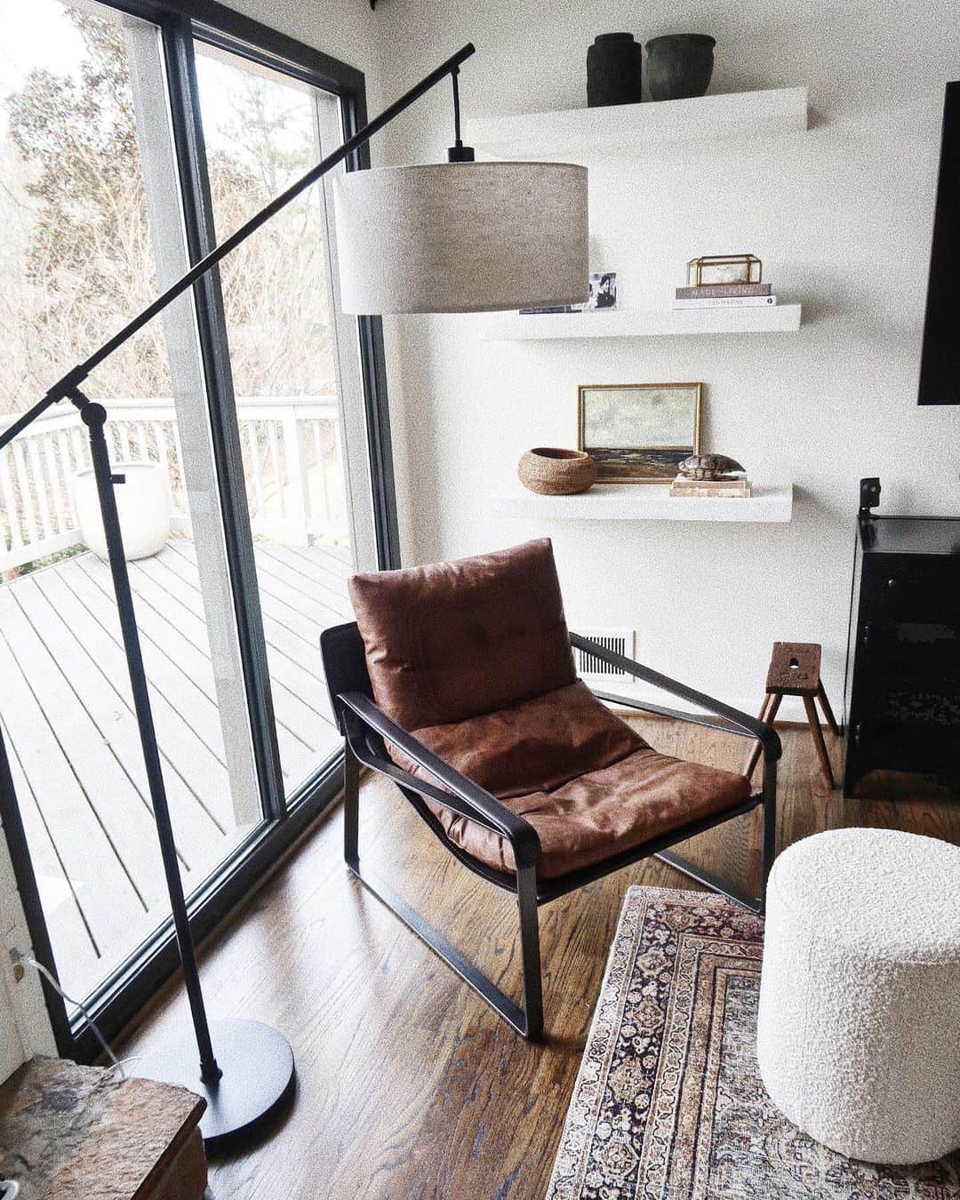 A clean, contemporary living room