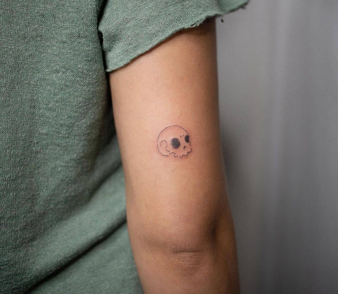 50+ Stick and Poke Tattoo Design Concepts | Tiny Skull