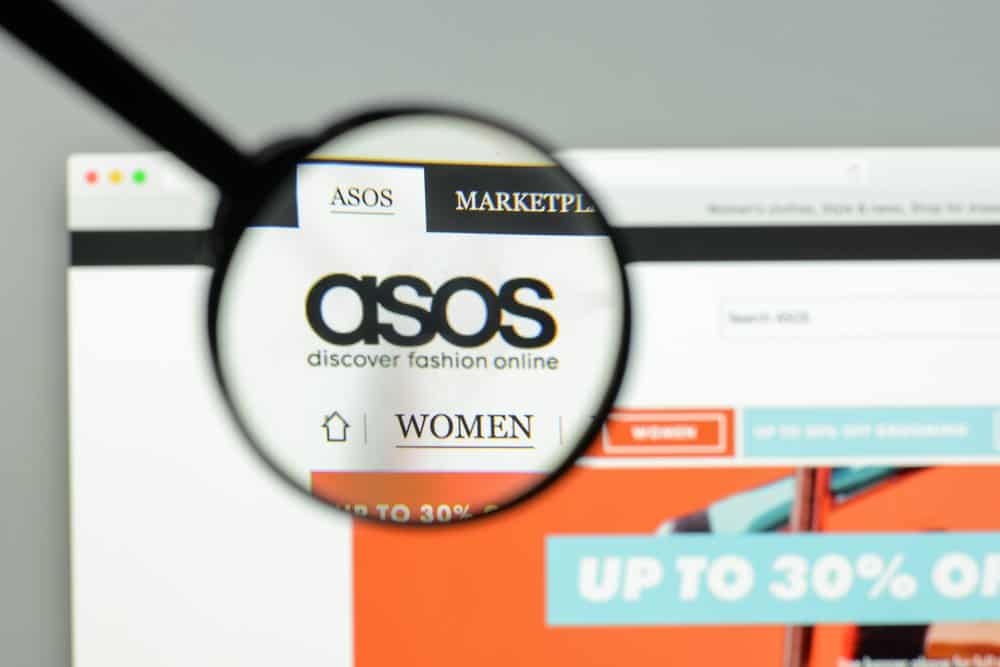 asos home page