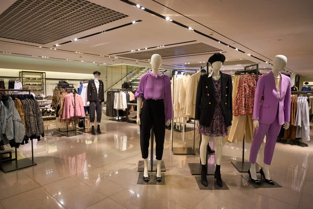 inside a zara store