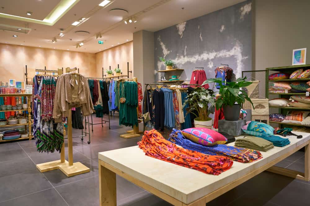 inside an anthropologie store