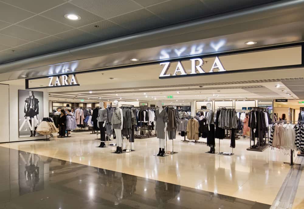 zara clothing store mall