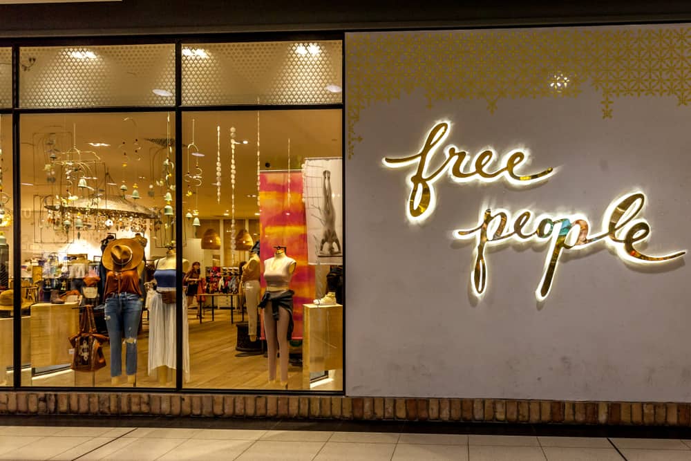 free people storefront mannequins