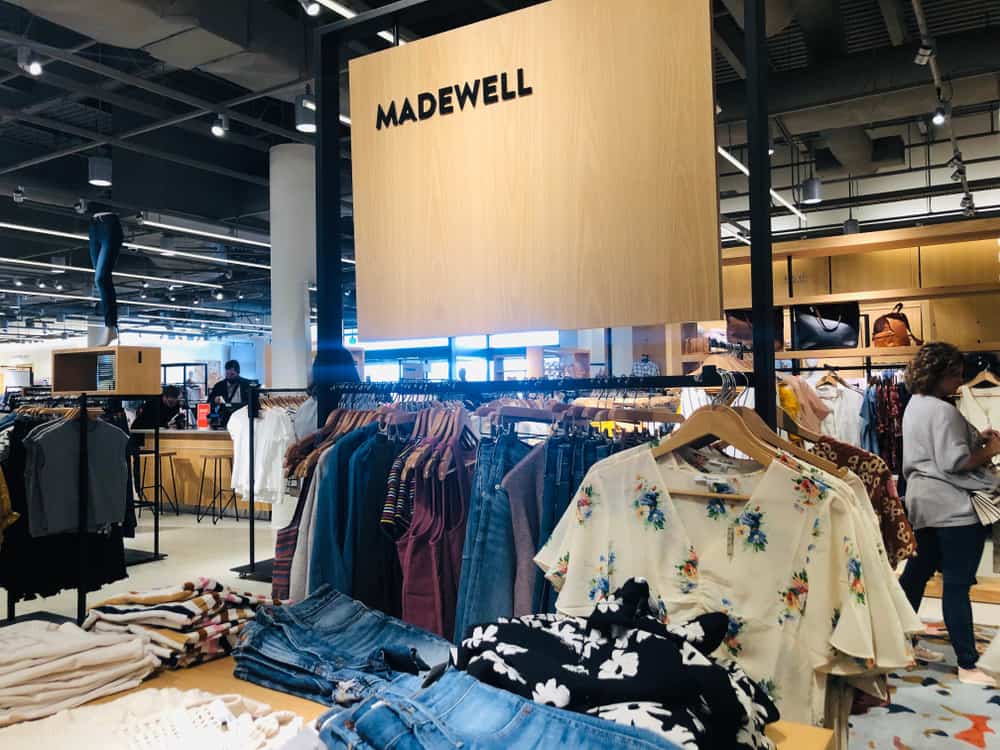 madewell clothes racks