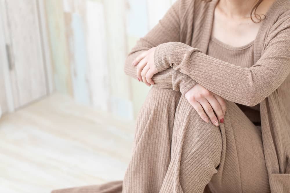 woman wearing comfortable loungewear