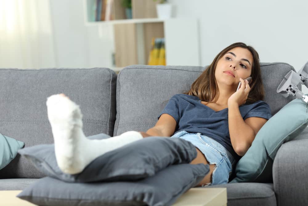 woman talking on phone